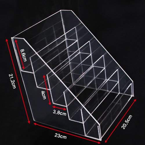 계단형 아크릴 카드 진열대 (3x5)